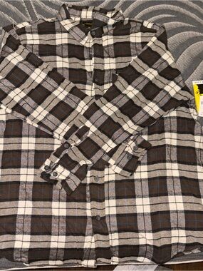 Stanley Brown & Cream Plaid Button-Down Shirt